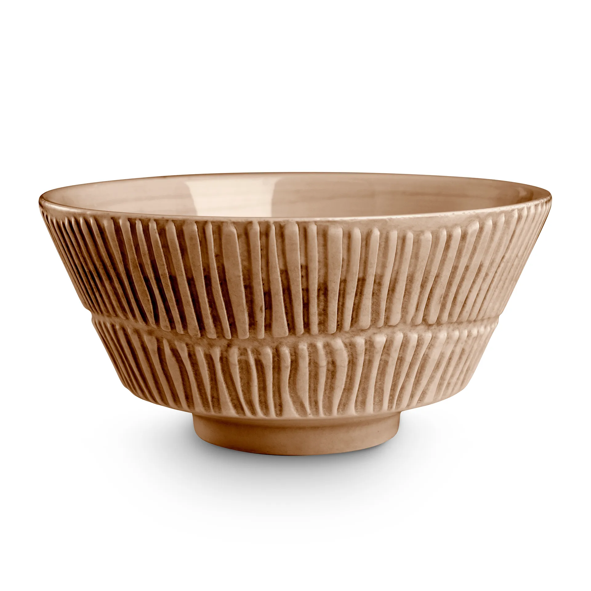 Stripes bowl 16 cm, cinnamon Mateus