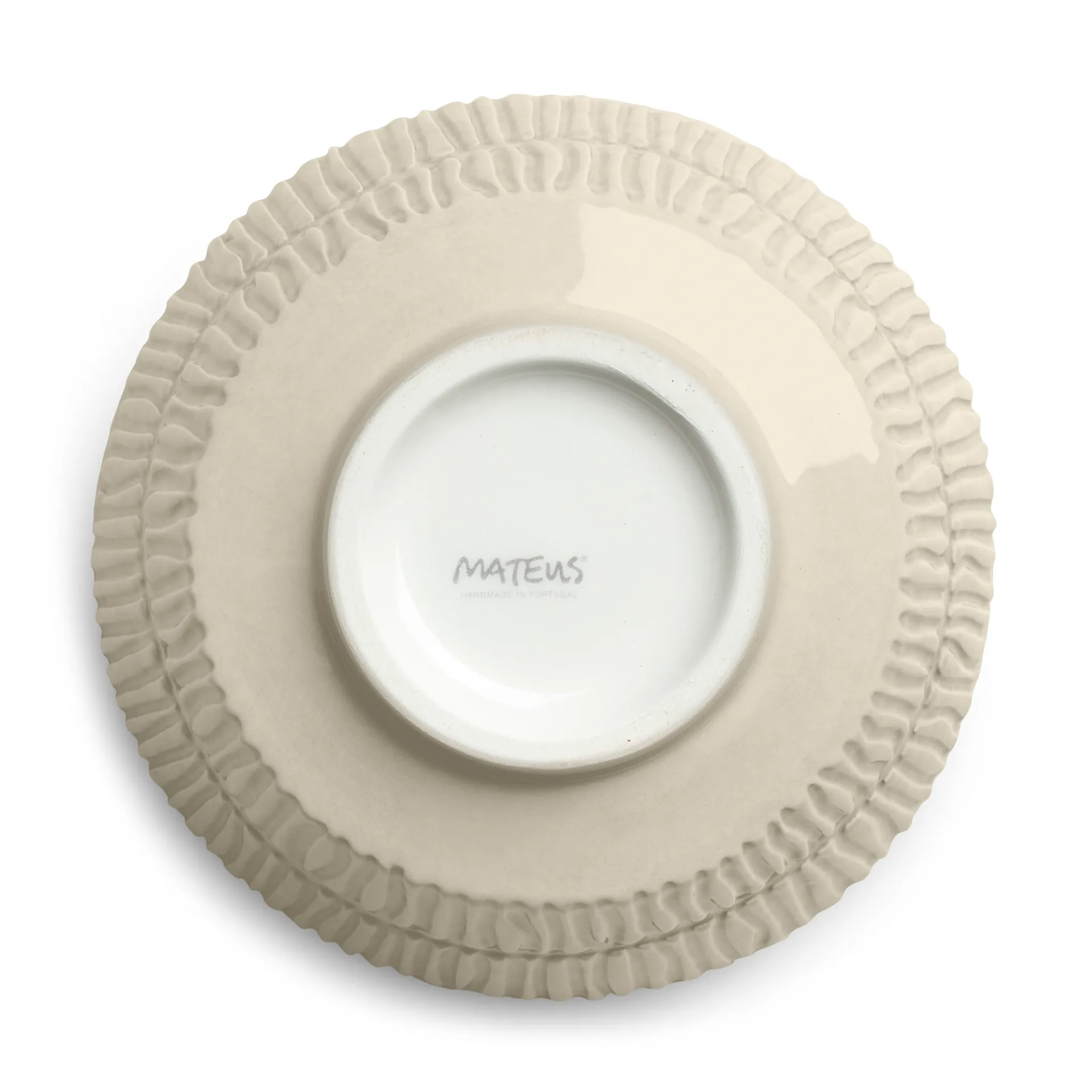 Stripes bowl 16 cm, sand Mateus