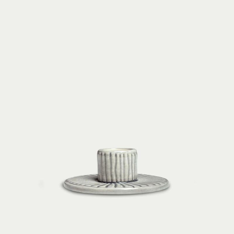 Mateus Stripes candle sticks Ø8 cm Grey
