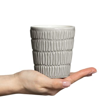 Stripes mug 30 cl - grey - Mateus