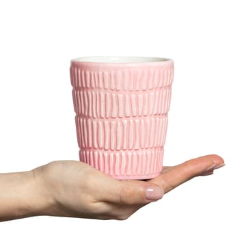 Stripes mug 30 cl - light pink - Mateus