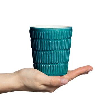 Stripes mug 30 cl - ocean - Mateus