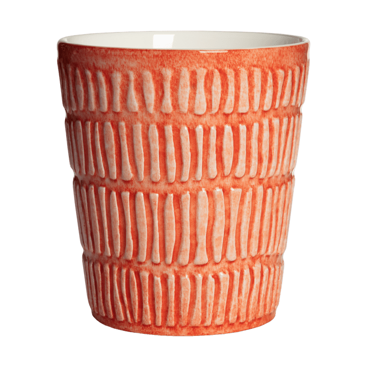 Stripes mug 30 cl - Orange - Mateus