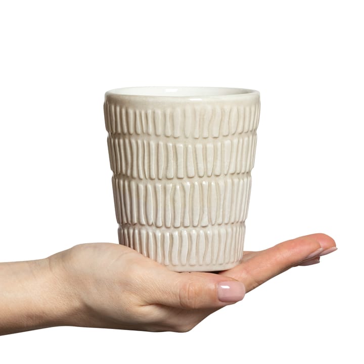 Stripes mug 30 cl - sand - Mateus