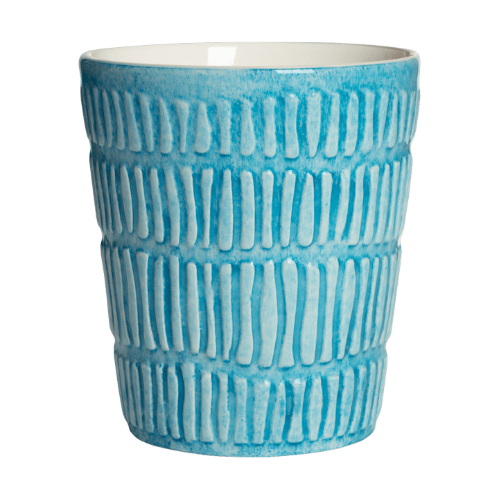 Stripes mug 30 cl - Turquoise - Mateus