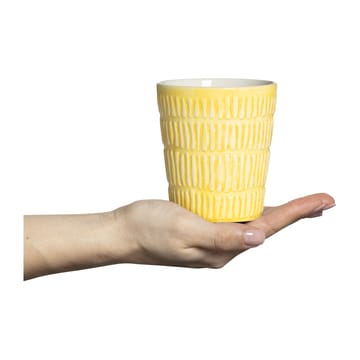 Stripes mug 30 cl - Yellow - Mateus