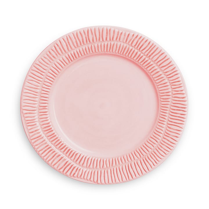 Stripes plate Ø20 cm - Light pink - Mateus