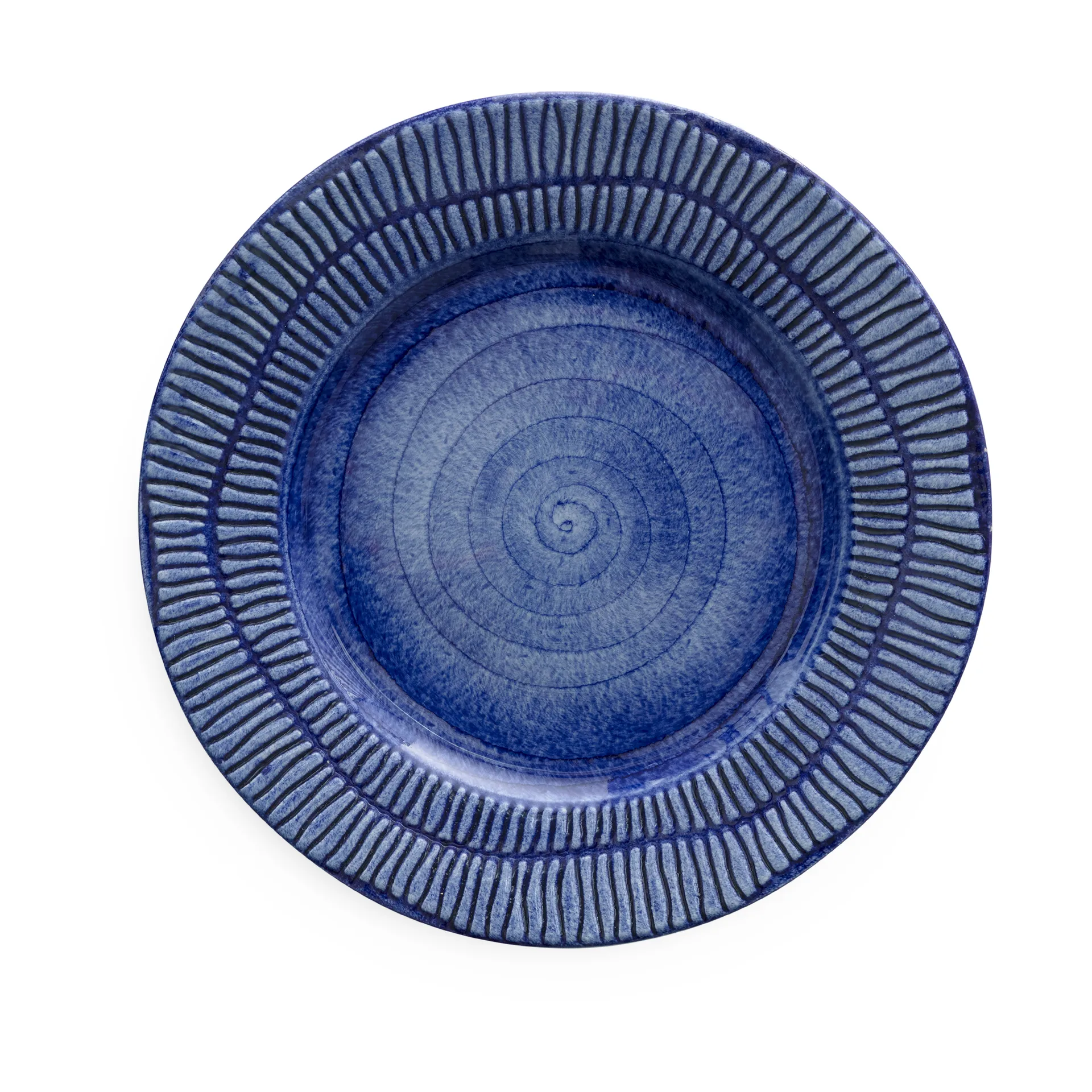 Stripes plate Ø21 cm, Blue Mateus