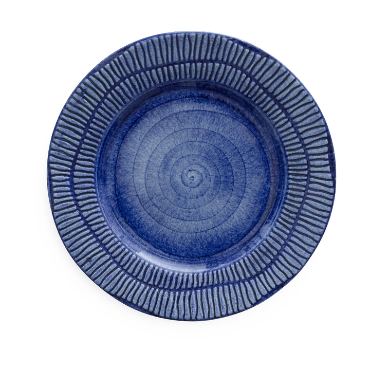 Stripes plate Ø21 cm - Blue - Mateus