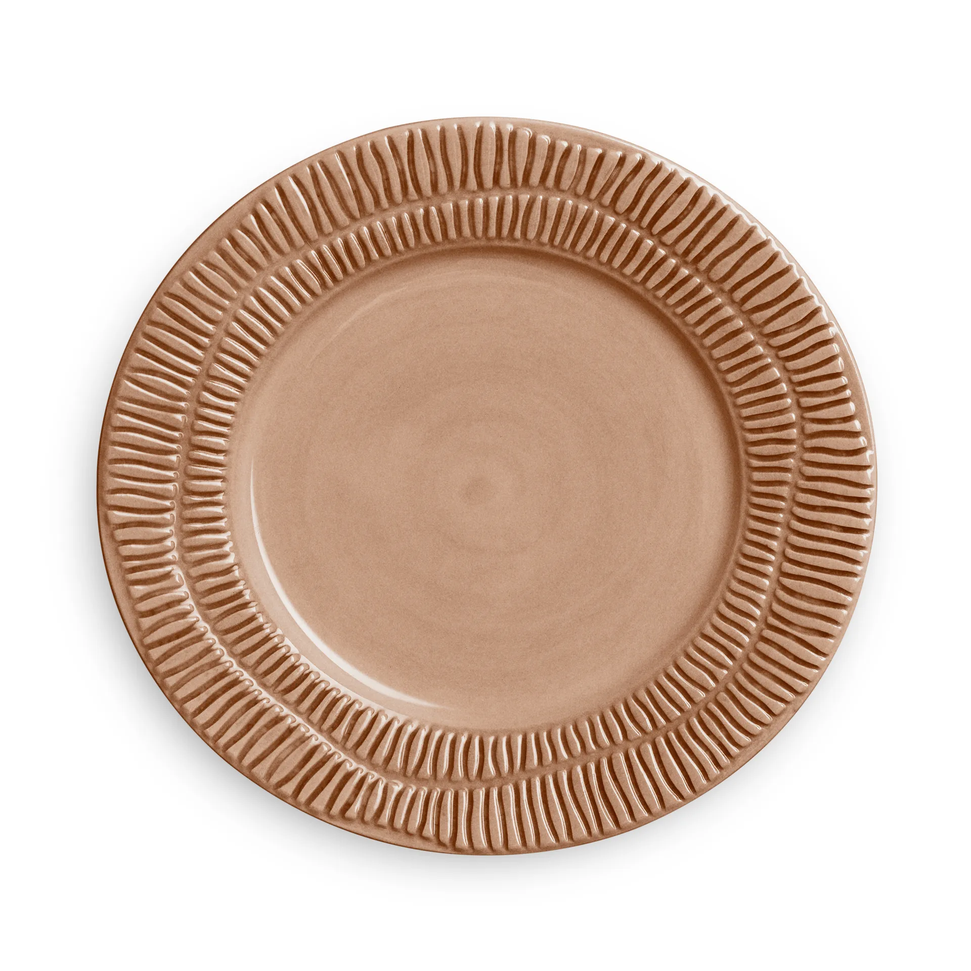 Stripes plate Ø21 cm, Cinnamon Mateus