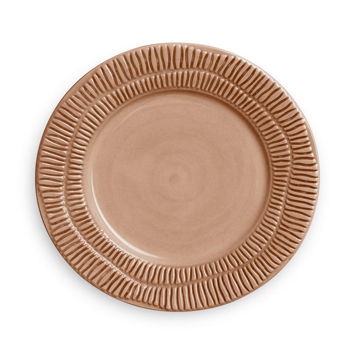 Stripes plate Ø21 cm - Cinnamon - Mateus