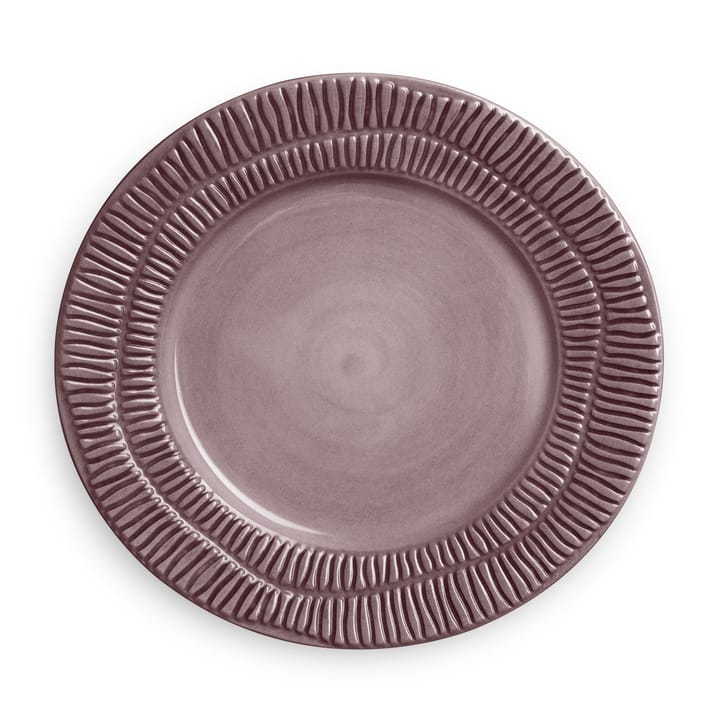 Stripes plate Ø21 cm - Plum - Mateus