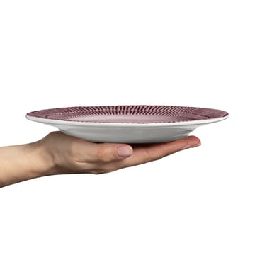 Stripes plate Ø21 cm - Plum - Mateus