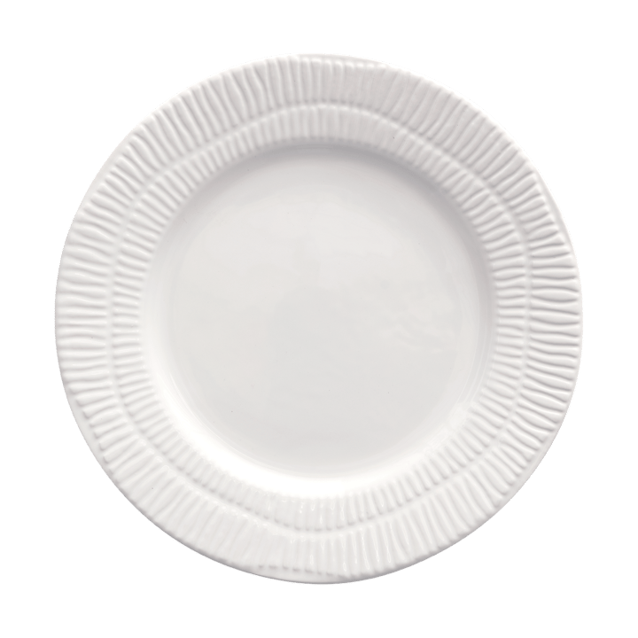 Stripes plate Ø21 cm - White - Mateus