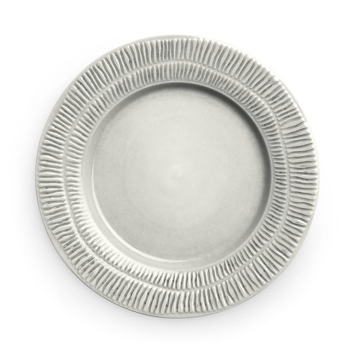 Stripes plate 28 cm - grey - Mateus