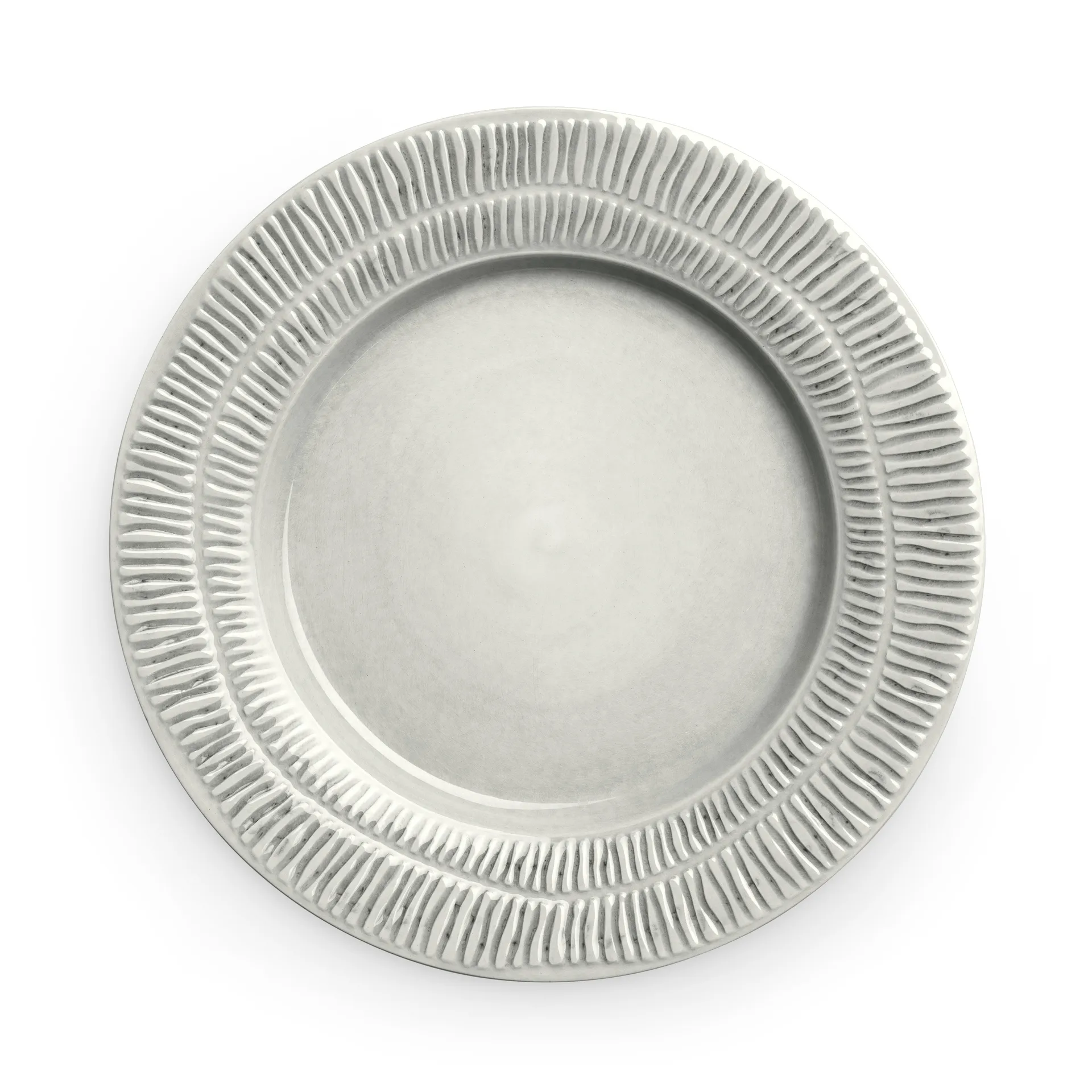 Stripes plate Ø28 cm, grey Mateus