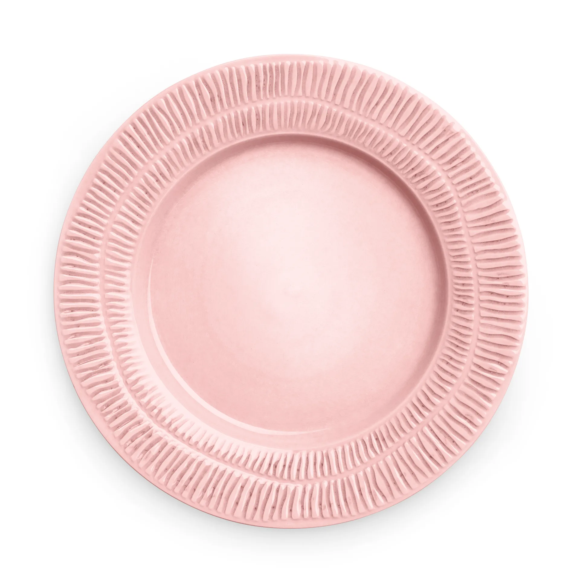 Stripes plate Ø28 cm, light pink Mateus