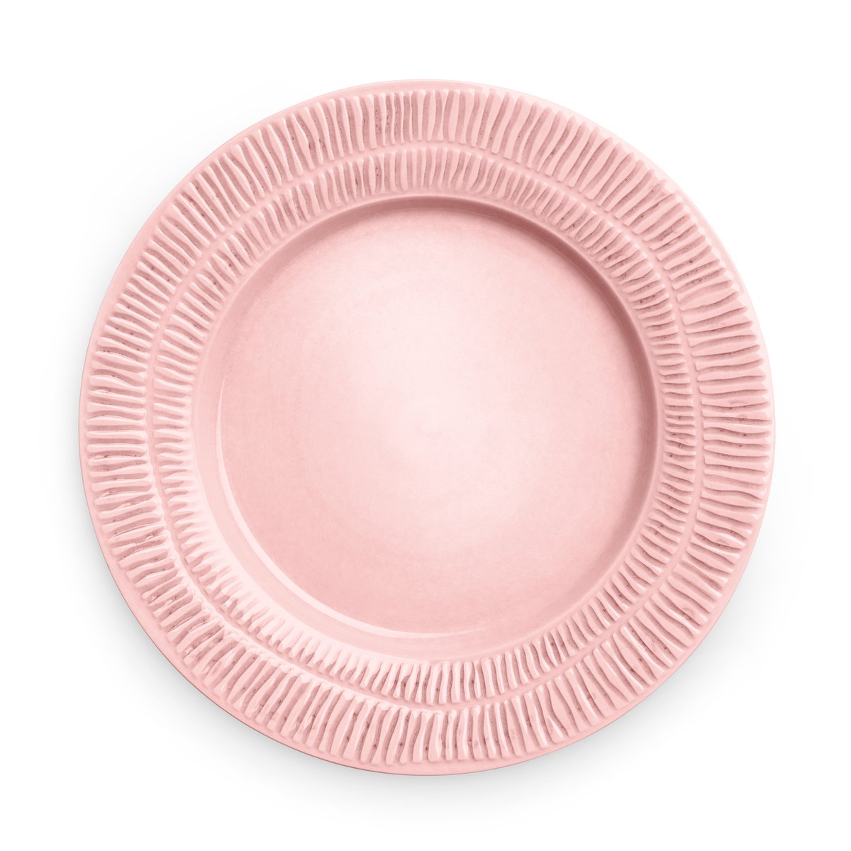 Mateus Stripes plate o28 cm light pink | Scandinavian Design | Dinner plates | Pink