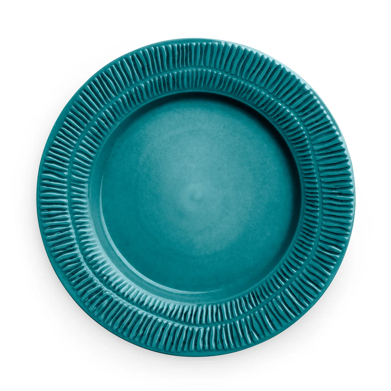 Mateus Stripes plate o28 cm ocean | Scandinavian Design | Dinner plates | Turquoise