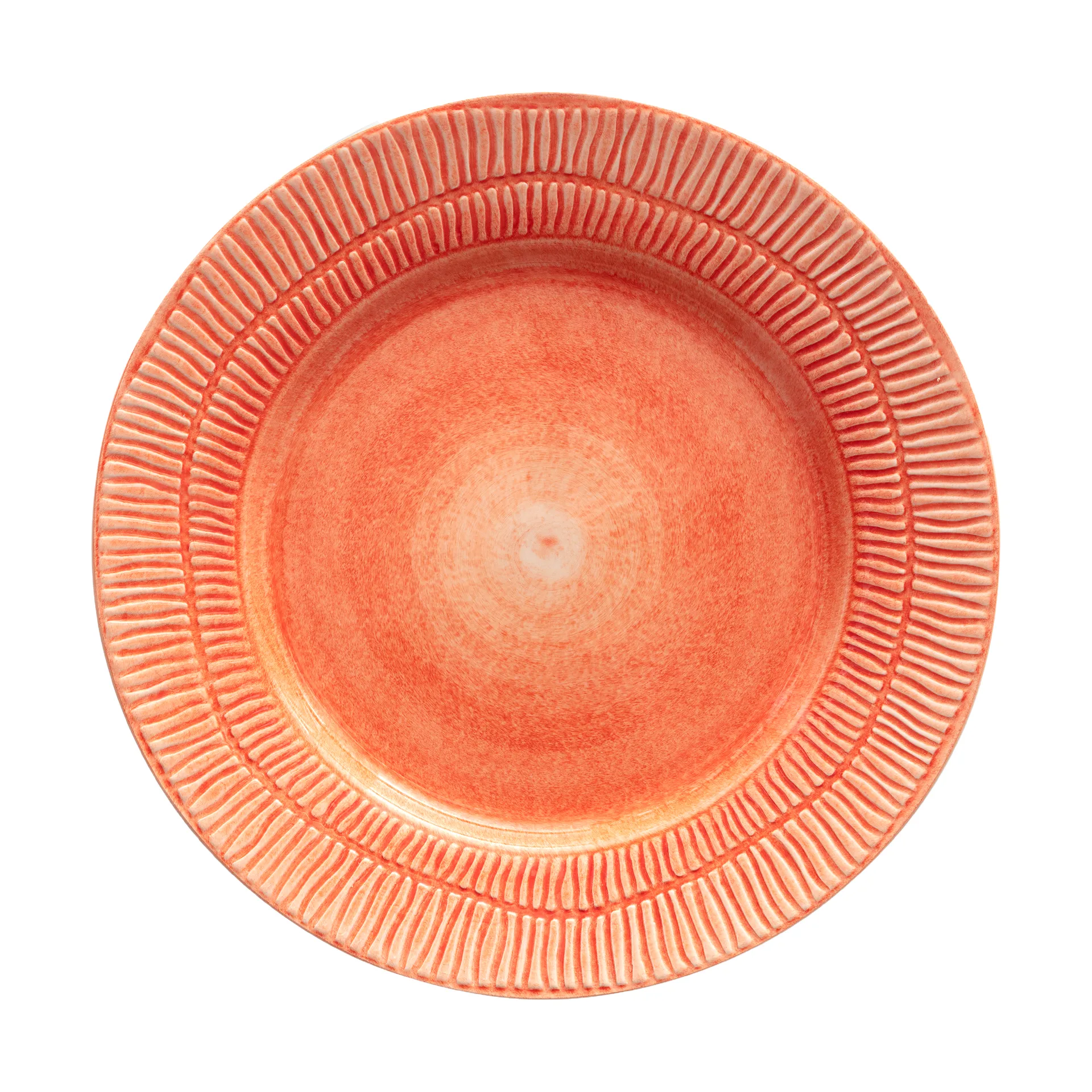 Stripes plate Ø28 cm, Orange Mateus