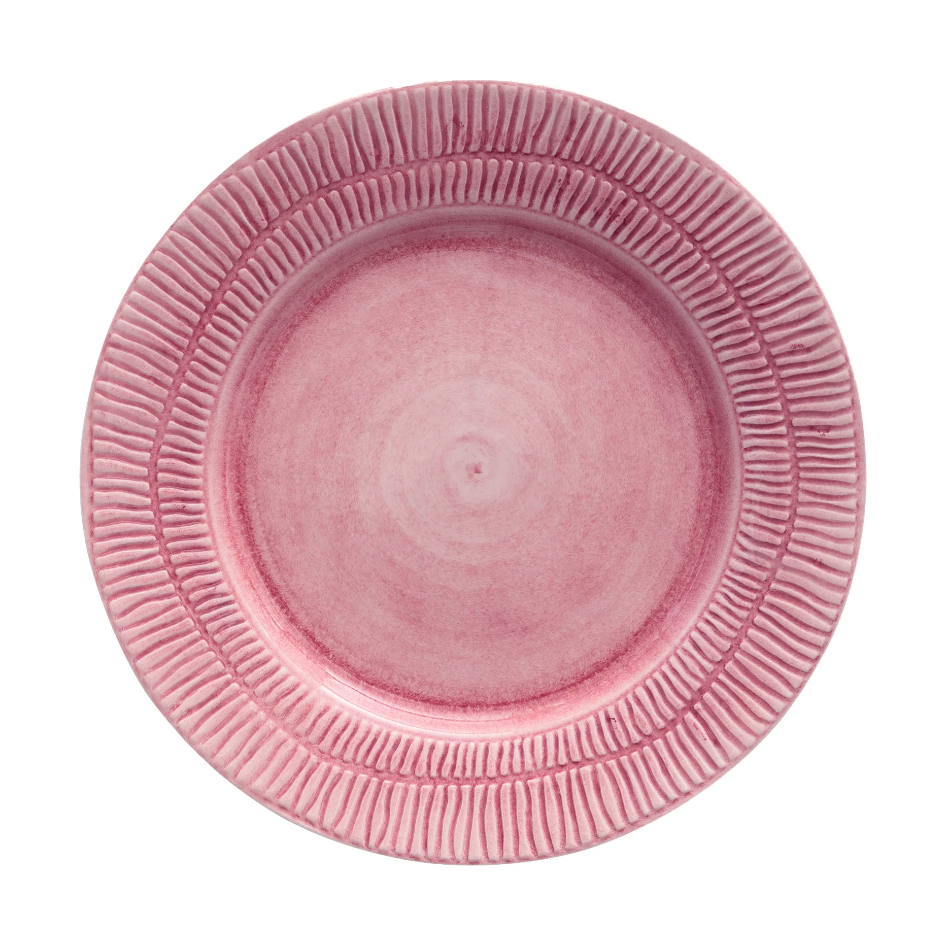 Stripes plate Ø28 cm, Pink Mateus