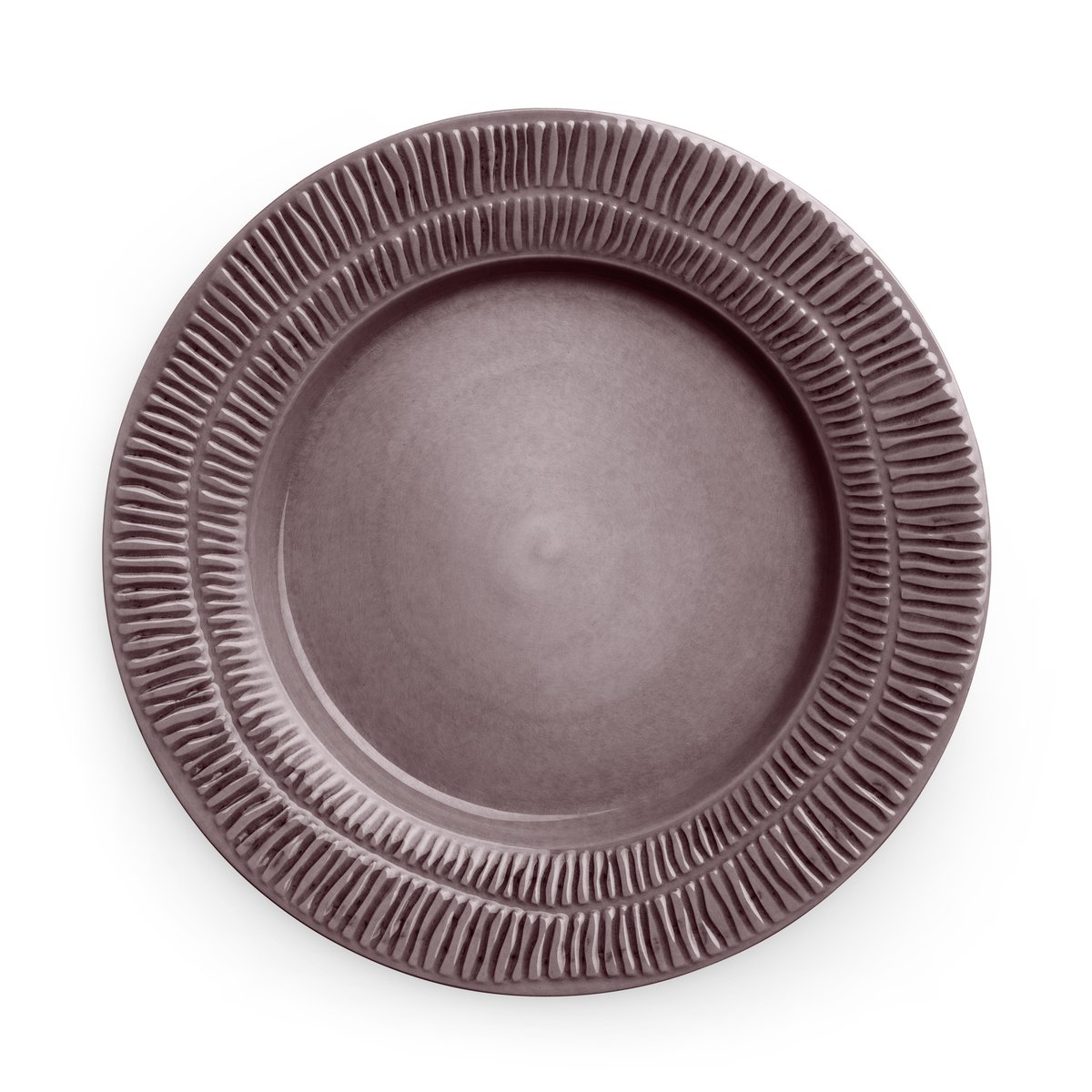 Mateus Stripes plate o28 cm plum | Scandinavian Design | Dinner plates | Purple