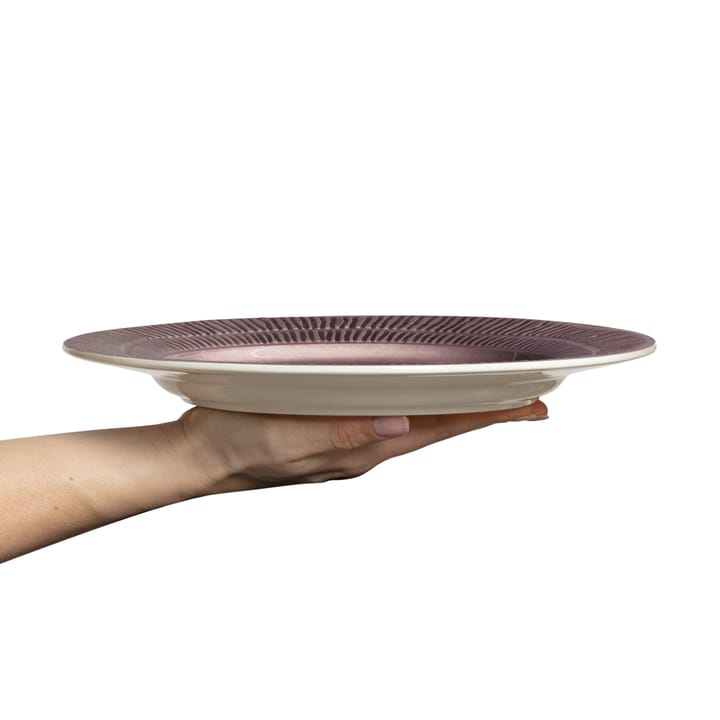 Stripes plate Ø28 cm - plum - Mateus