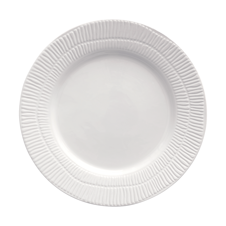 Stripes plate Ø28 cm - White - Mateus