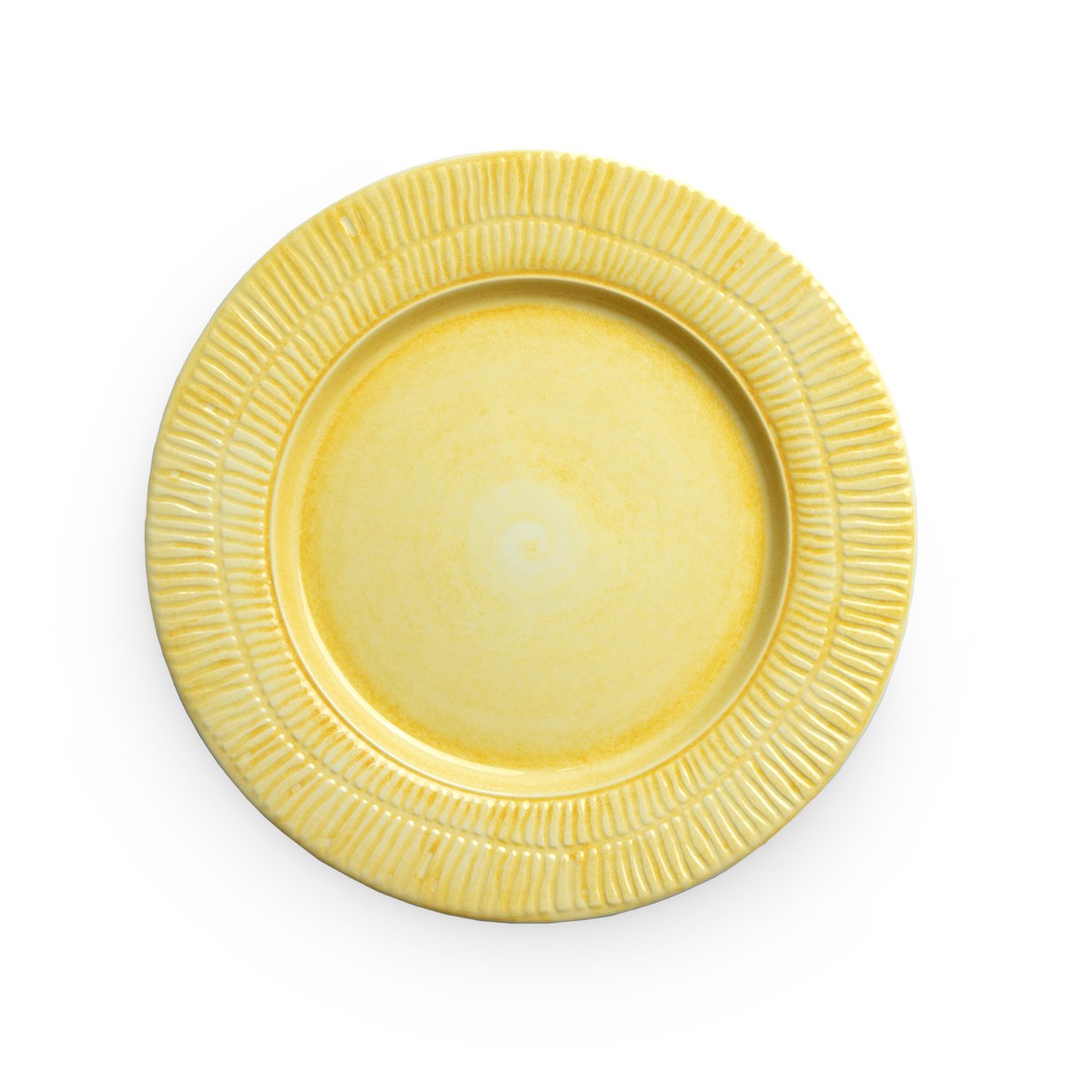 Mateus Stripes plate o28 cm Yellow | Scandinavian Design | Dinner plates | Yellow