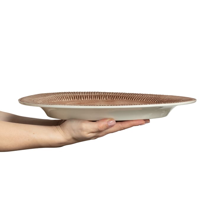 Stripes platter 30x35 cm - cinnamon - Mateus