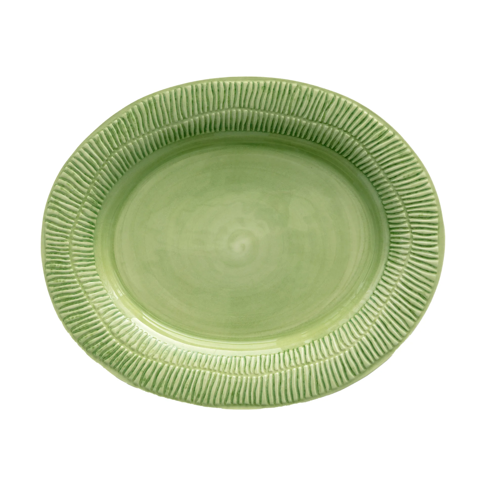Stripes platter 30x35 cm, Green Mateus