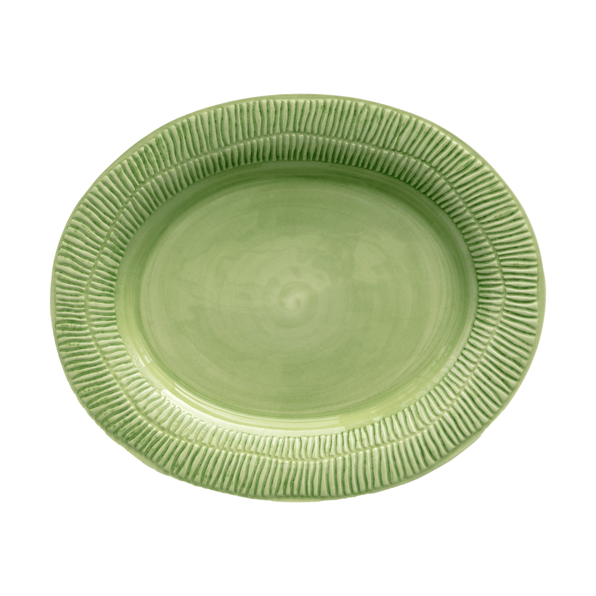 Mateus Stripes platter 30x35 cm Green | Scandinavian Design | Serving platters & dishes | Green