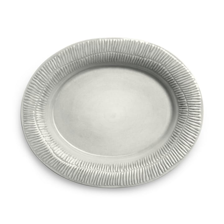 Stripes platter 30x35 cm - grey - Mateus