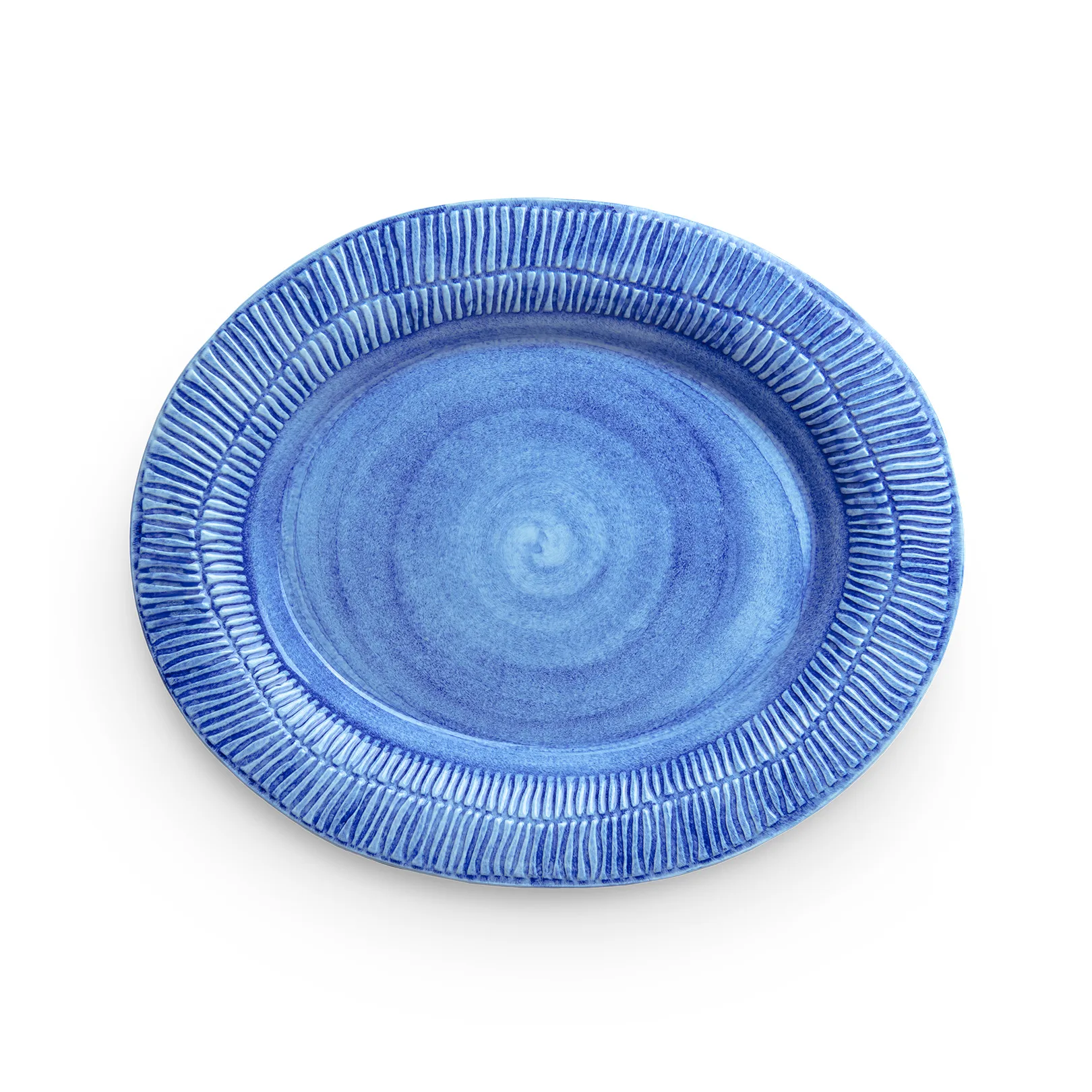 Stripes platter 30x35 cm, Light blue Mateus