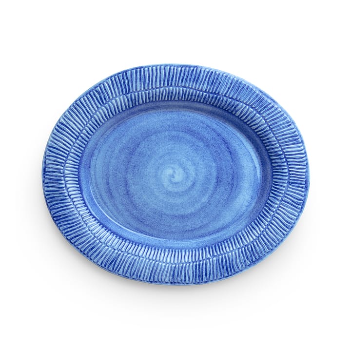 Stripes platter 30x35 cm - Light blue - Mateus