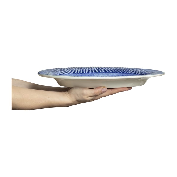 Stripes platter 30x35 cm - Light blue - Mateus