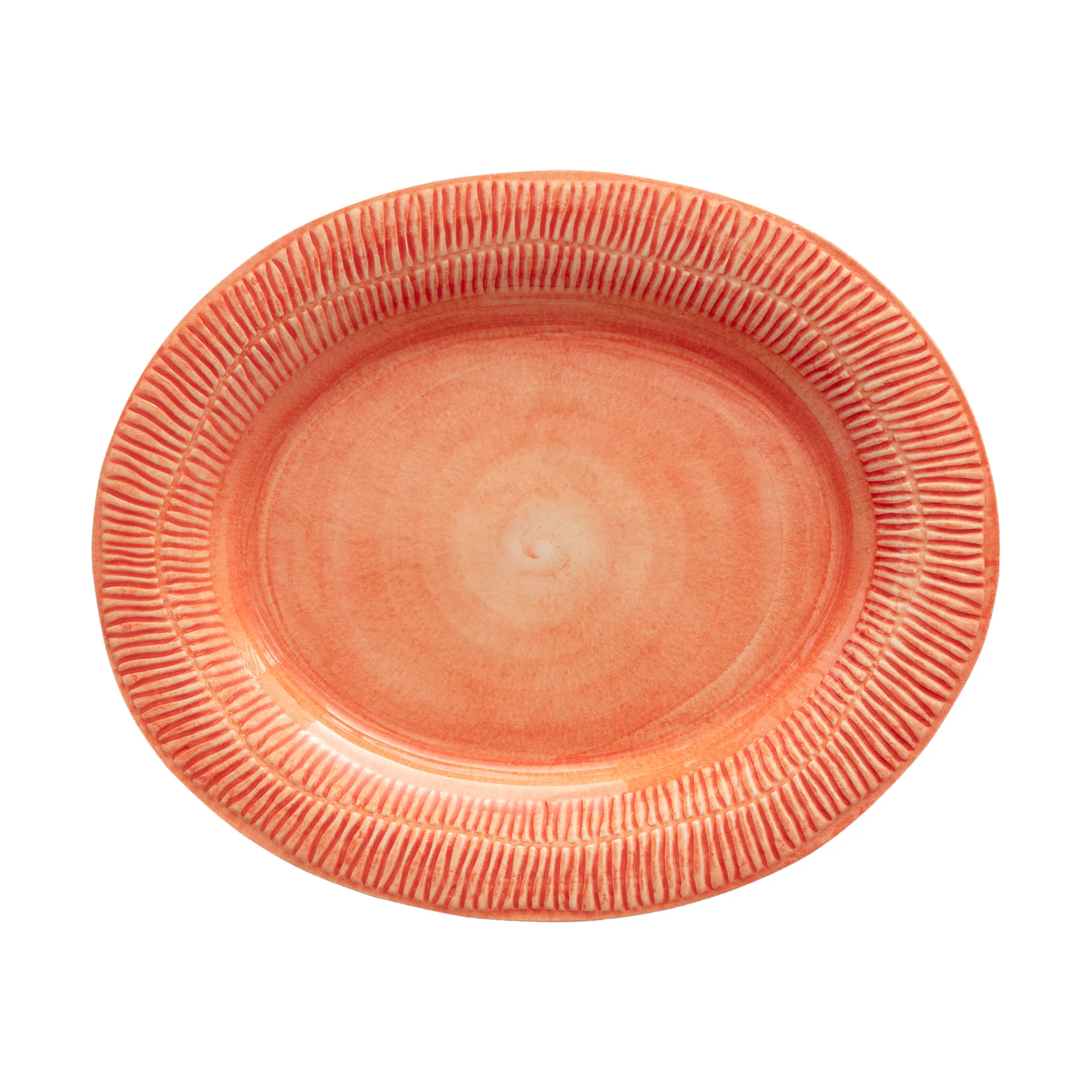 Stripes platter 30x35 cm, Orange Mateus