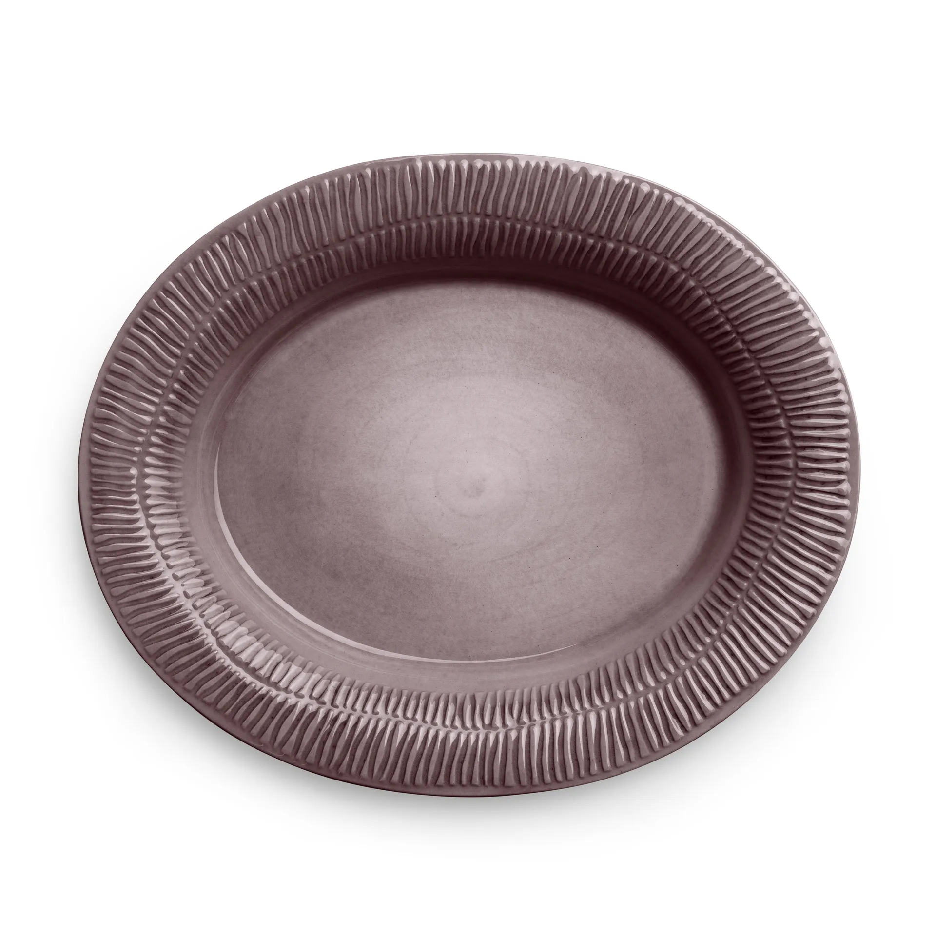 Stripes platter 30x35 cm, plum Mateus