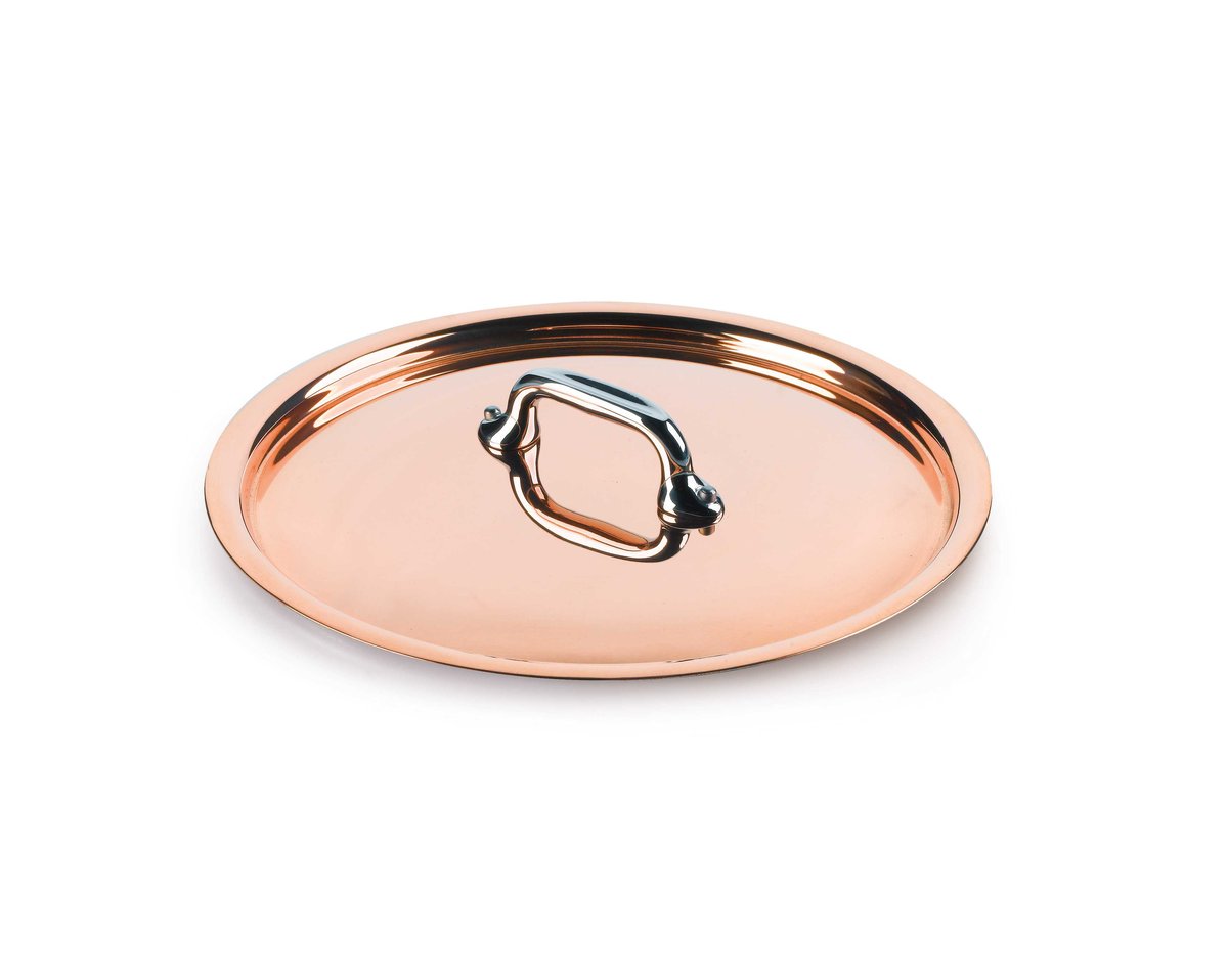 Mauviel Lid M'150S 16 cm Copper-steel | Scandinavian Design | Lids & accessories | Silver-coloured