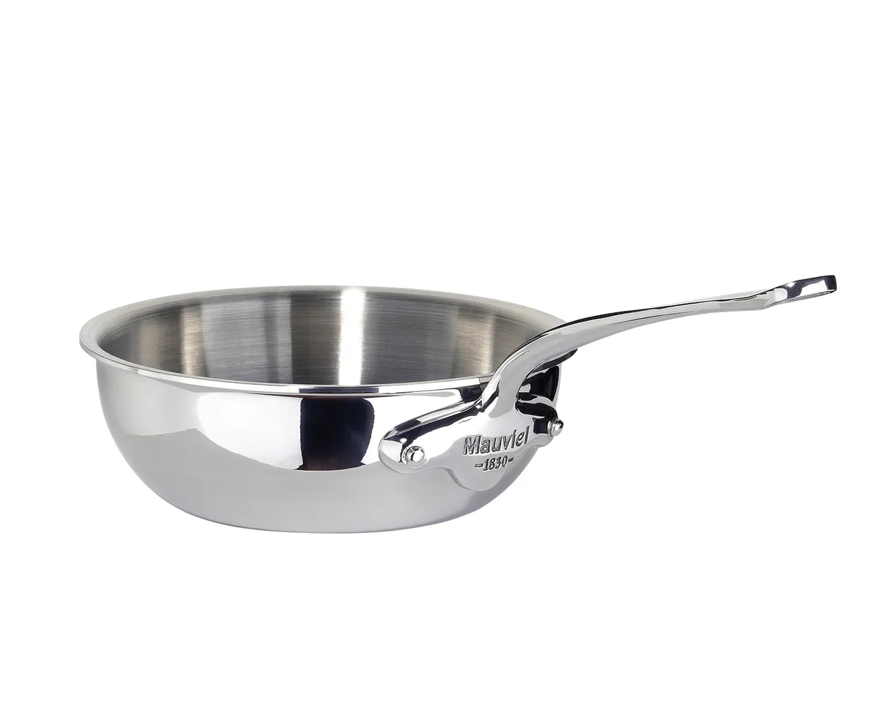 Mauviel Sauté pan rounded Cook Style 2 l Steel | Scandinavian Design | Saucier & sauté pans | Silver-coloured