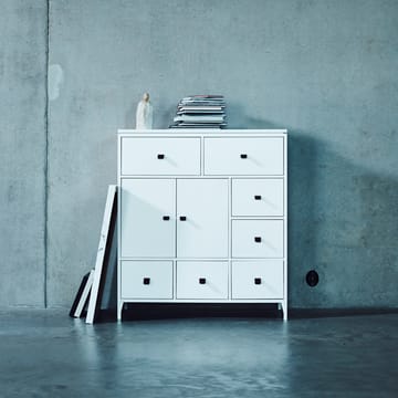 Abisko sideboard - white, tabletop in concrete - Mavis