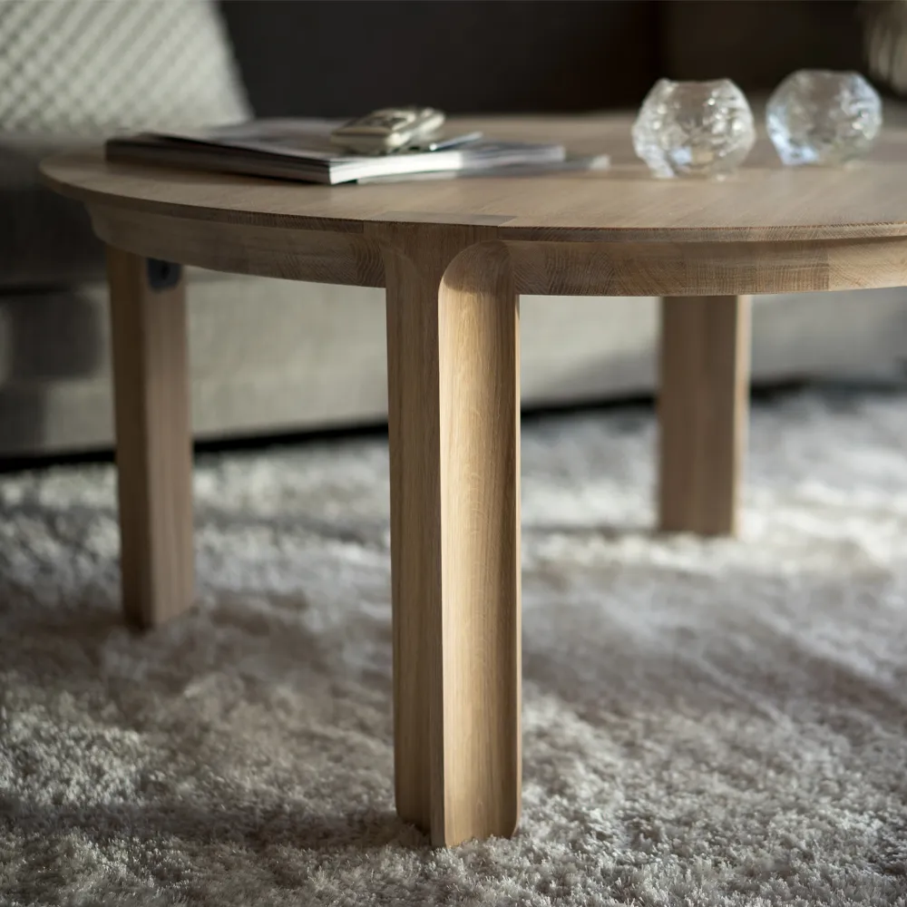 Amor coffee table, oak white wax oil Mavis