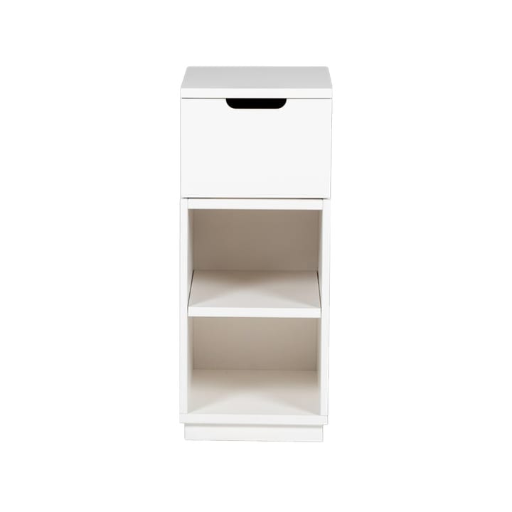 Aoko bedside table 72 cm 1 drawer - White lacquer - Mavis