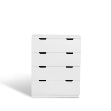 Aoko chest of 4 drawers - White lacquer - Mavis