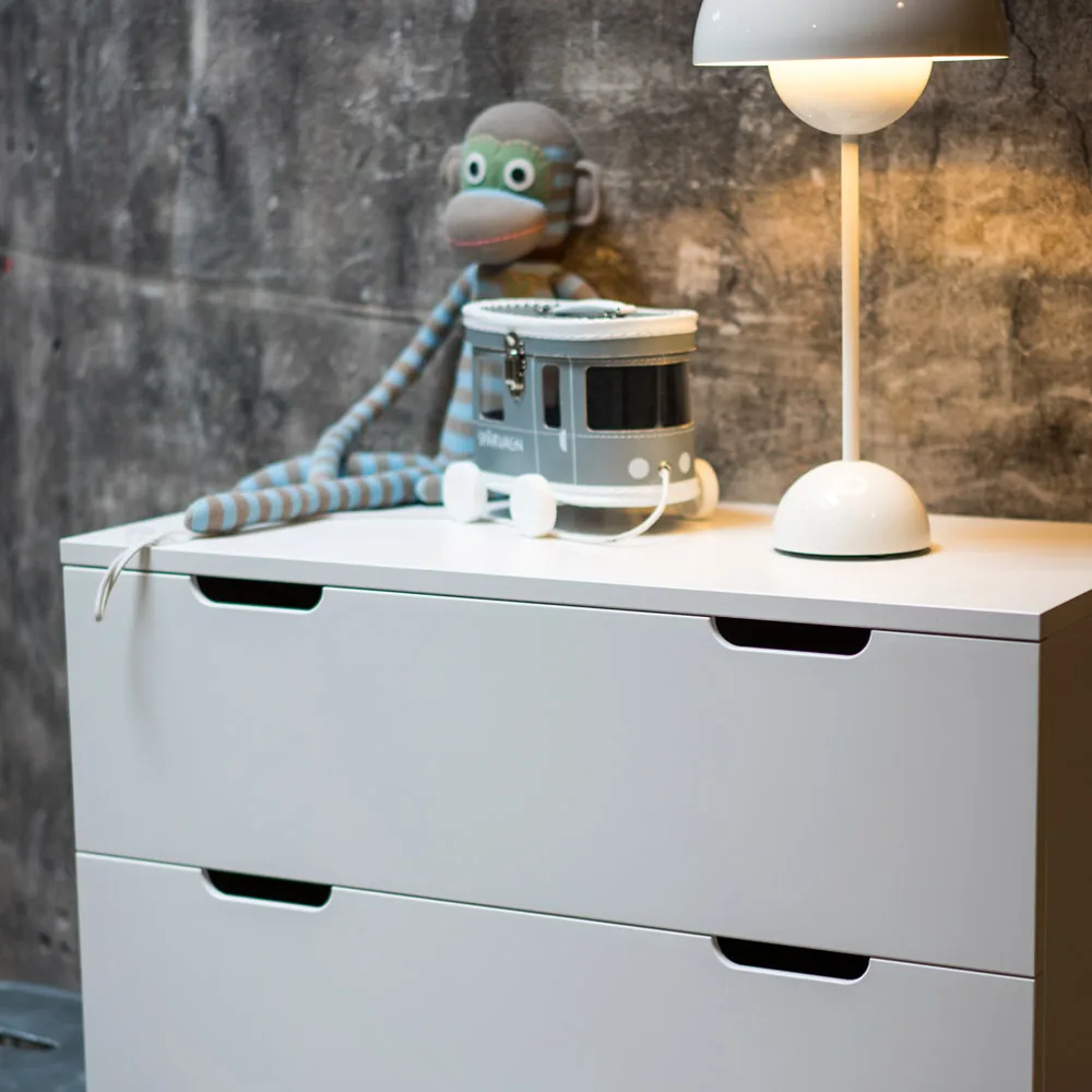 Aoko chest of 4 drawers, White lacquer Mavis