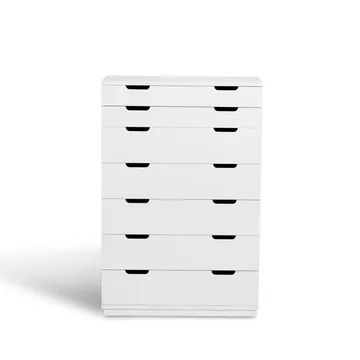 Aoko chest of 7 drawers - White lacquer - Mavis