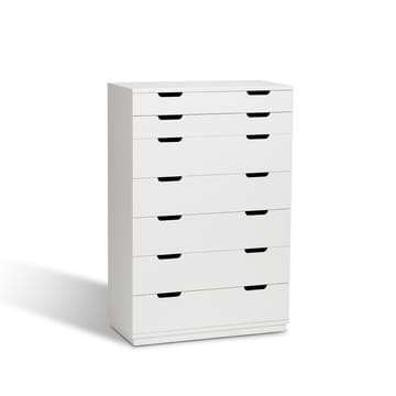 Aoko chest of 7 drawers - White lacquer - Mavis