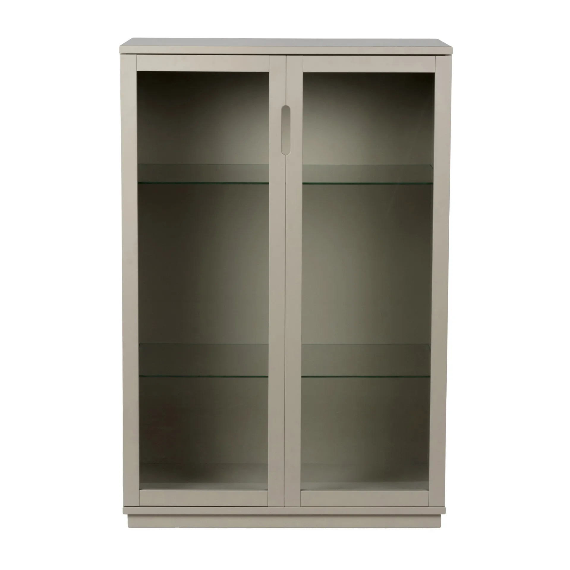 Aoko display cabinet 120 cm, Beige Mavis