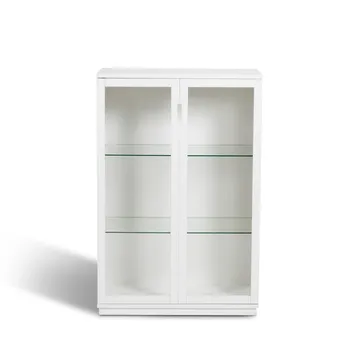 Aoko display cabinet 120 cm - White lacquer - Mavis