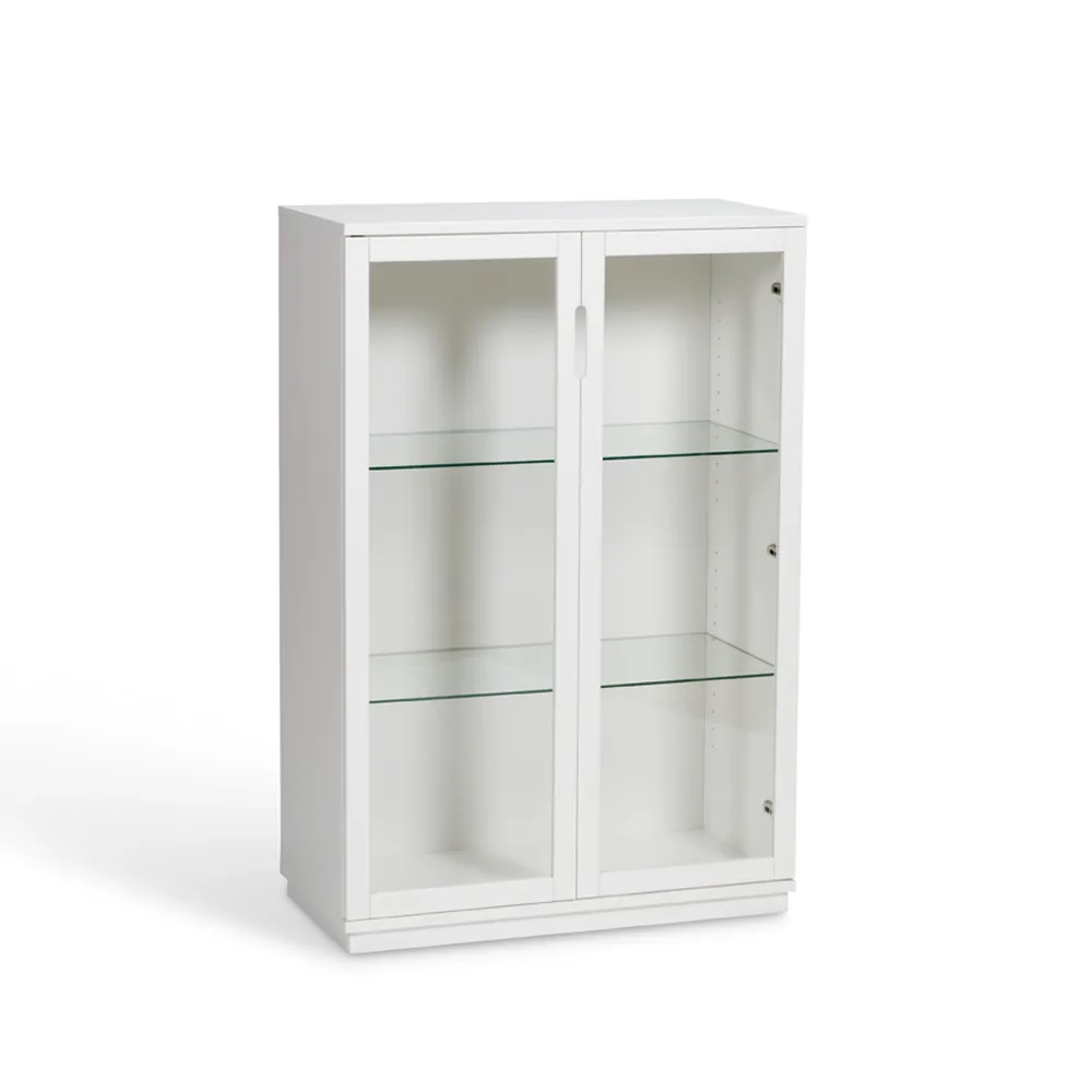 Aoko display cabinet 120 cm, White lacquer Mavis